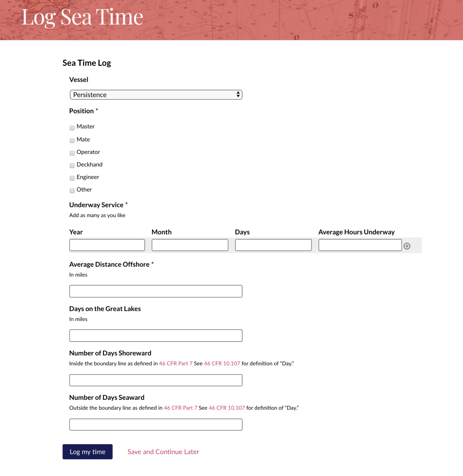 CaptTracker A solution to document your seatime Confident Captain